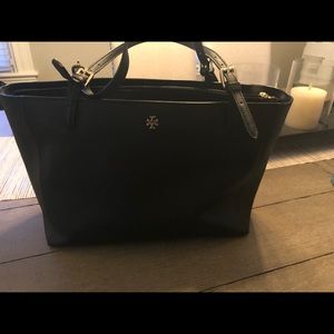 Tory Burch Large Black Saffiano Tote
